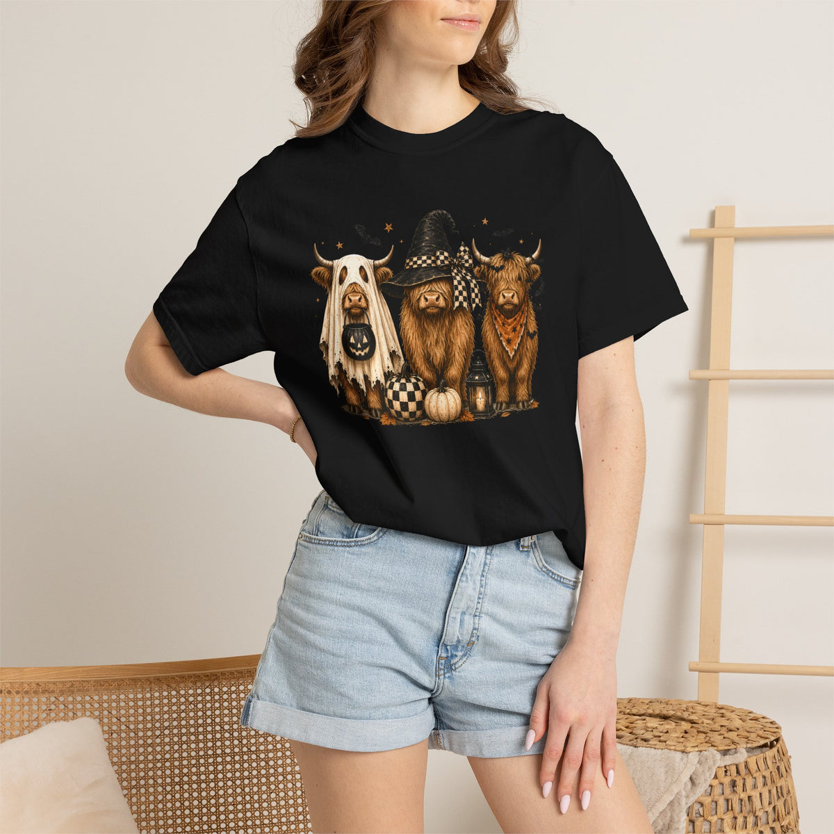 Halloween Highland Cows T-Shirt