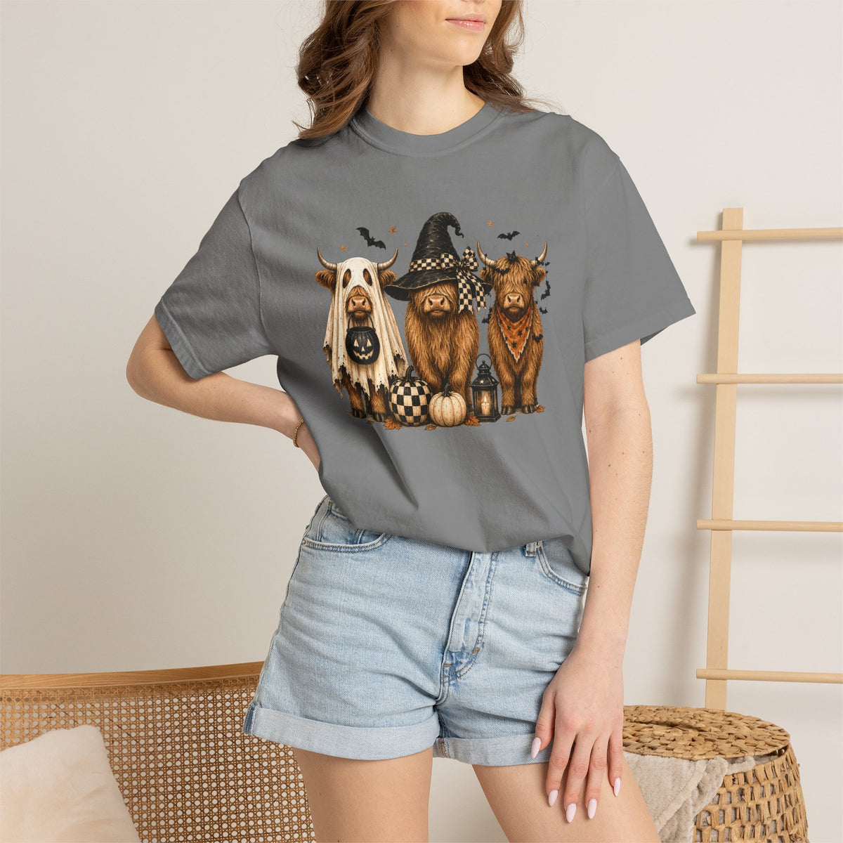 Halloween Highland Cows T-Shirt