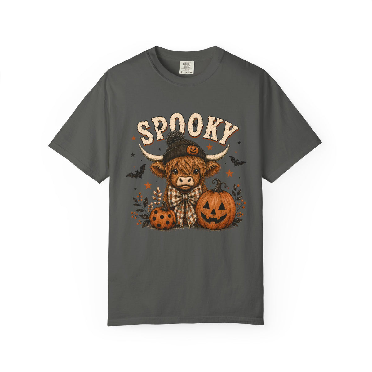 Spooky Highland Cow Halloween T-Shirt