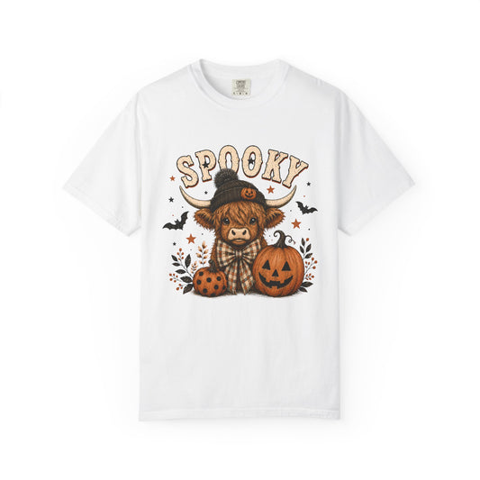 Spooky Highland Cow Halloween T-Shirt