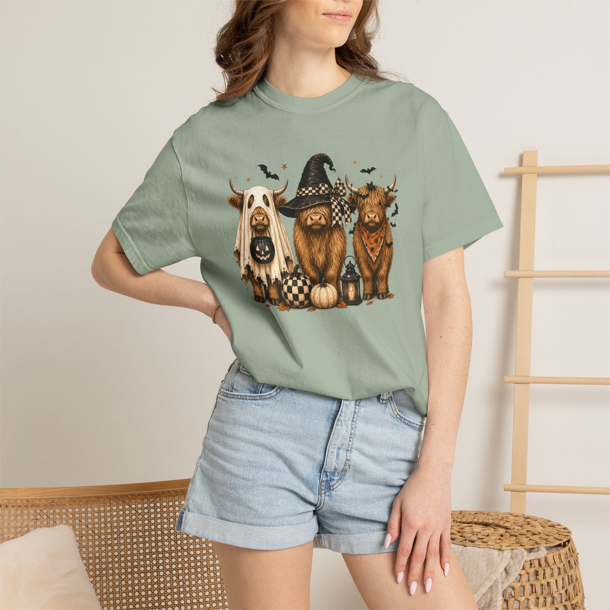 Halloween Highland Cows T-Shirt