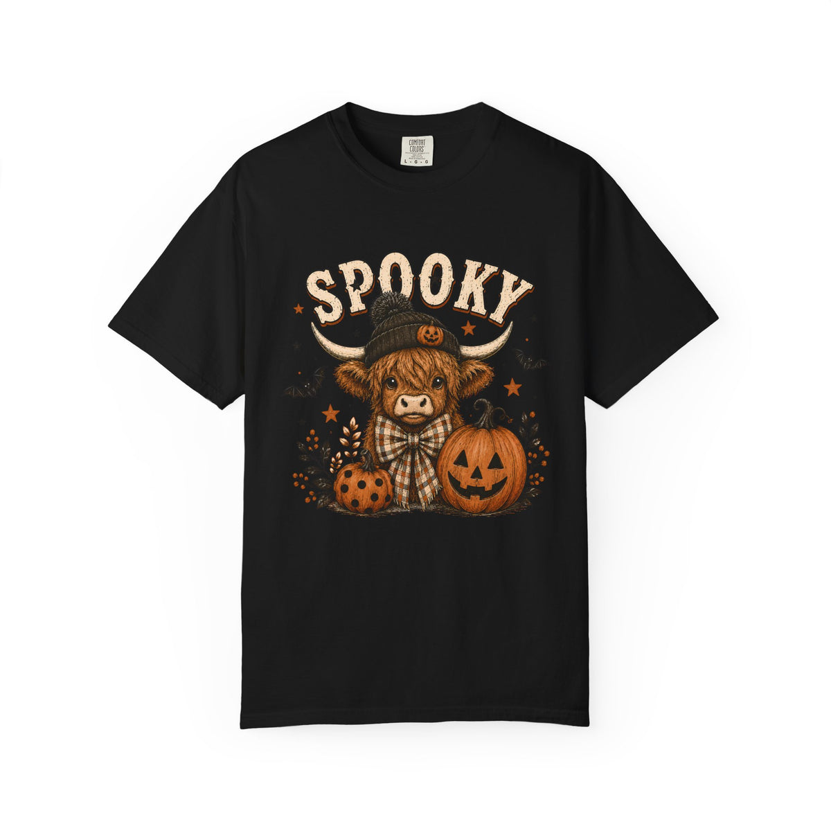 Spooky Highland Cow Halloween T-Shirt